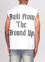 NVLTY Members Arc Sleeveless T-Shirt - White