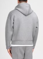 NVLTY Scuba Structured Zip Hoodie - Grey