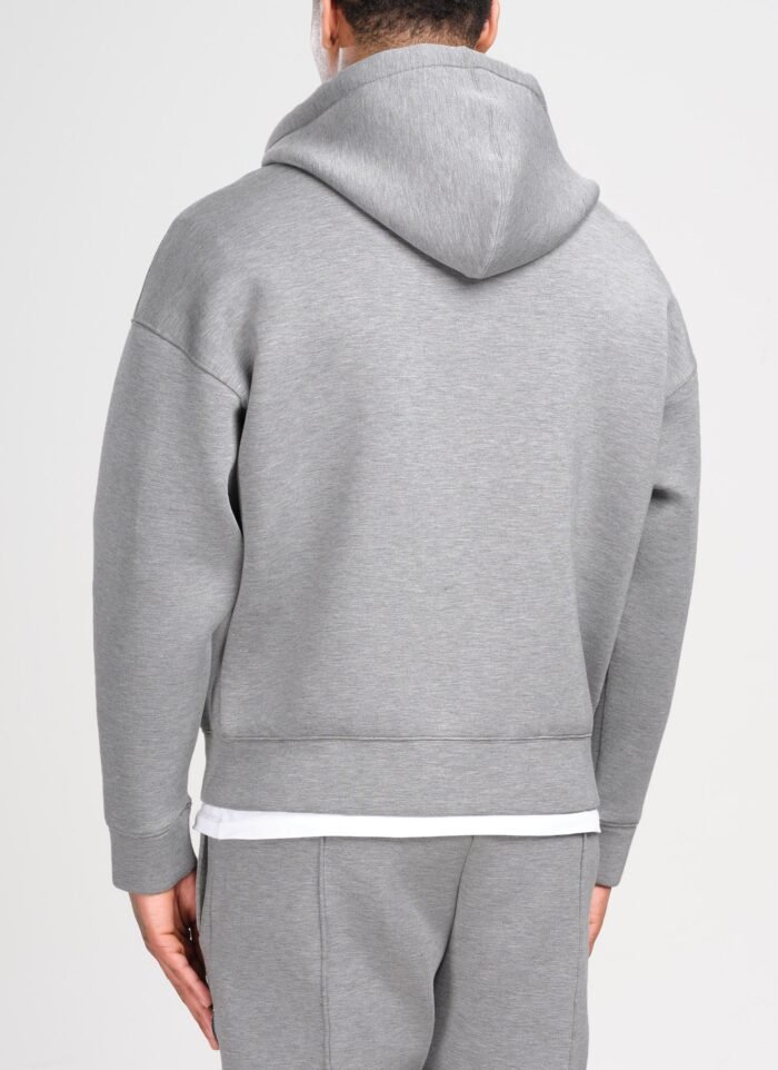 NVLTY Scuba Structured Zip Hoodie - Grey