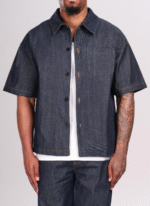 NVLTY Structured Selvedge Denim Shirt - Indigo