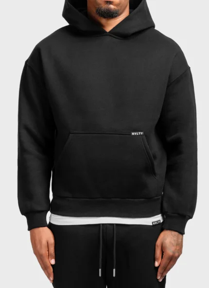 Heavyweight Luxe Hoodie Black fd