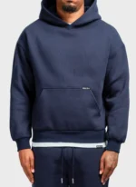 Heavyweight Luxe Hoodie Navy f