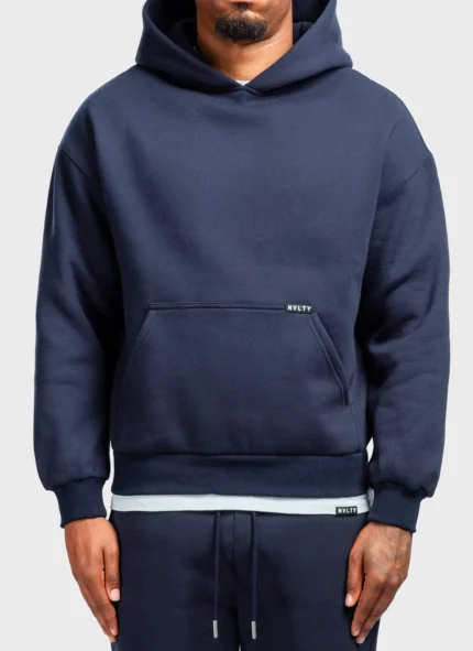 Heavyweight Luxe Hoodie Navy f
