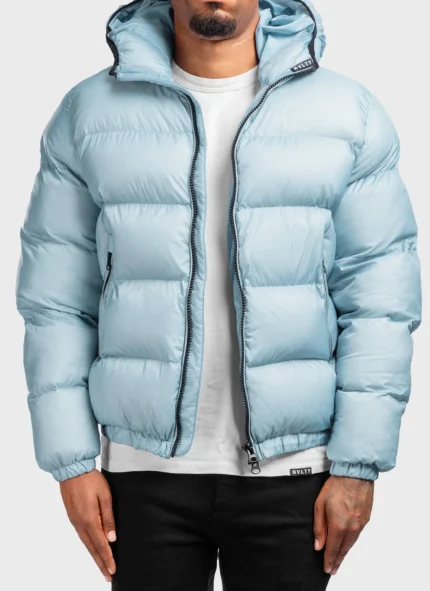 Luxe Puffer Jacket Baby Blue F