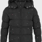 Paint Puffer Jacket Black