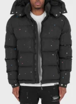 Paint Puffer Jacket Black D