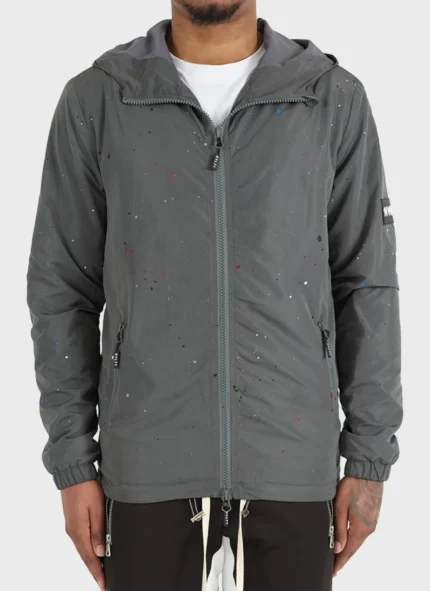 Paint Windbreaker Charcoal Grey F