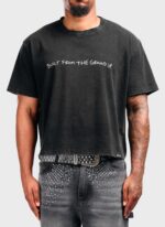 Vintage BFTGU Crop T Shirt Black f