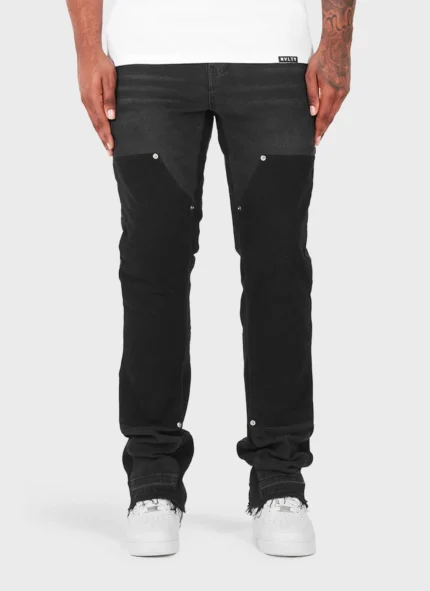 Vintage Flare Carpenter Jeans Black f