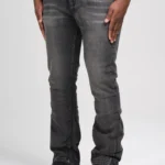 Vintage Flare Washed Jeans Black