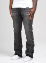 Vintage Flare Washed Jeans Black
