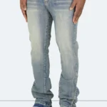 Vintage Flare Washed Jeans Blue