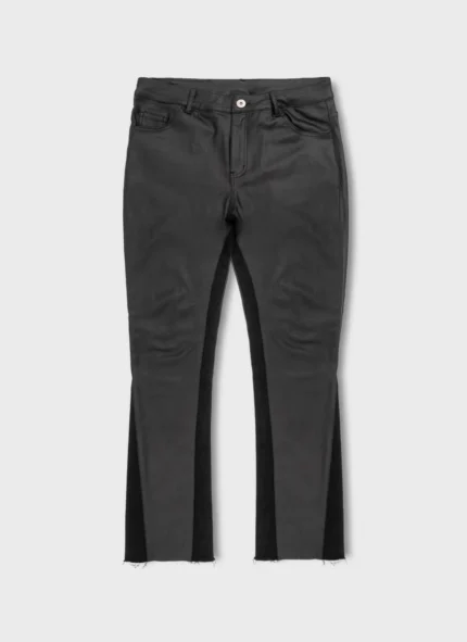 Vintage Flare Wax Jeans Black