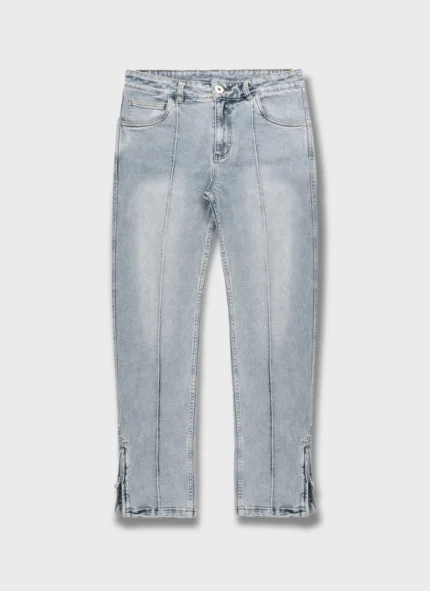Vintage Pleat Jeans Blue