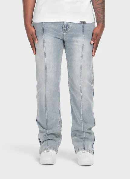 Vintage Pleat Jeans Blue d