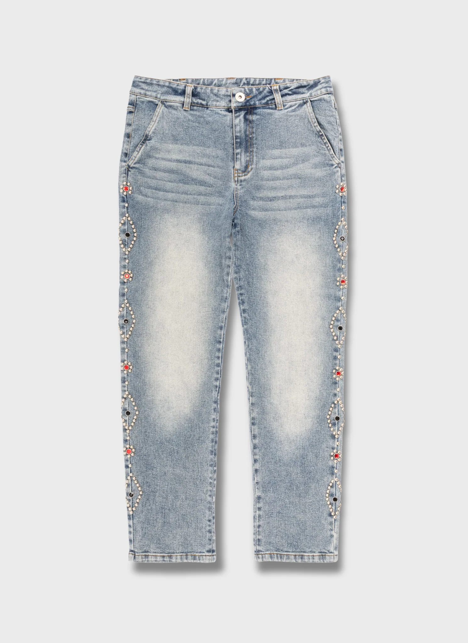 Vintage Studded Jeans Blue Vintage Studded Jeans Blue